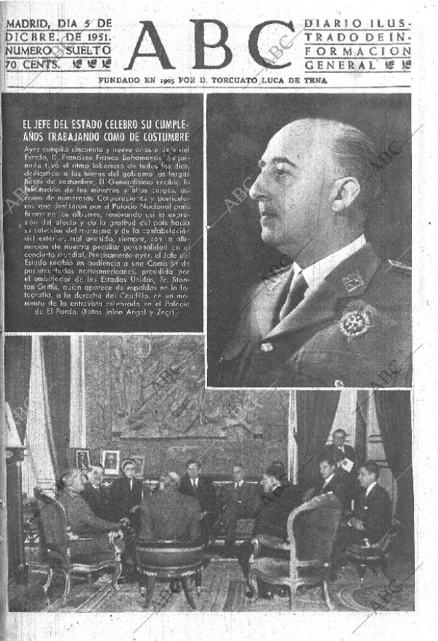 ABC MADRID 05-12-1951 página 1