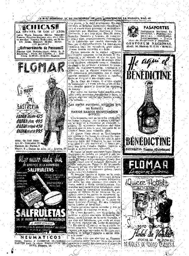 ABC MADRID 30-12-1951 página 42
