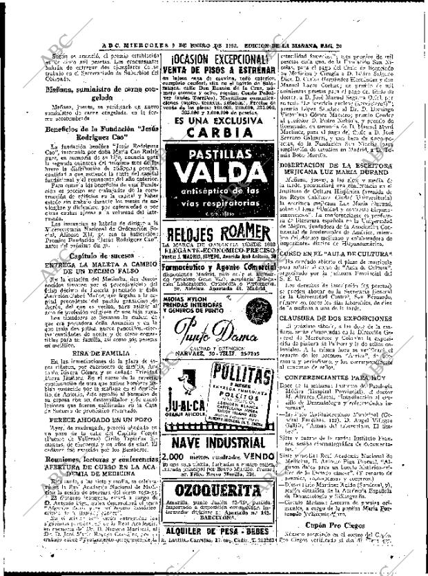 ABC MADRID 09-01-1952 página 20