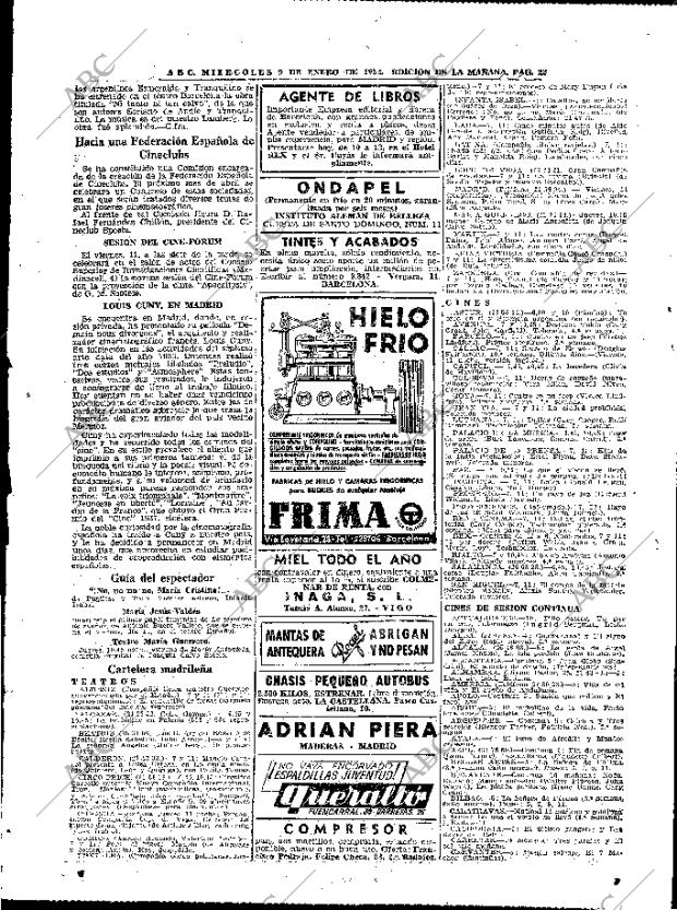 ABC MADRID 09-01-1952 página 22