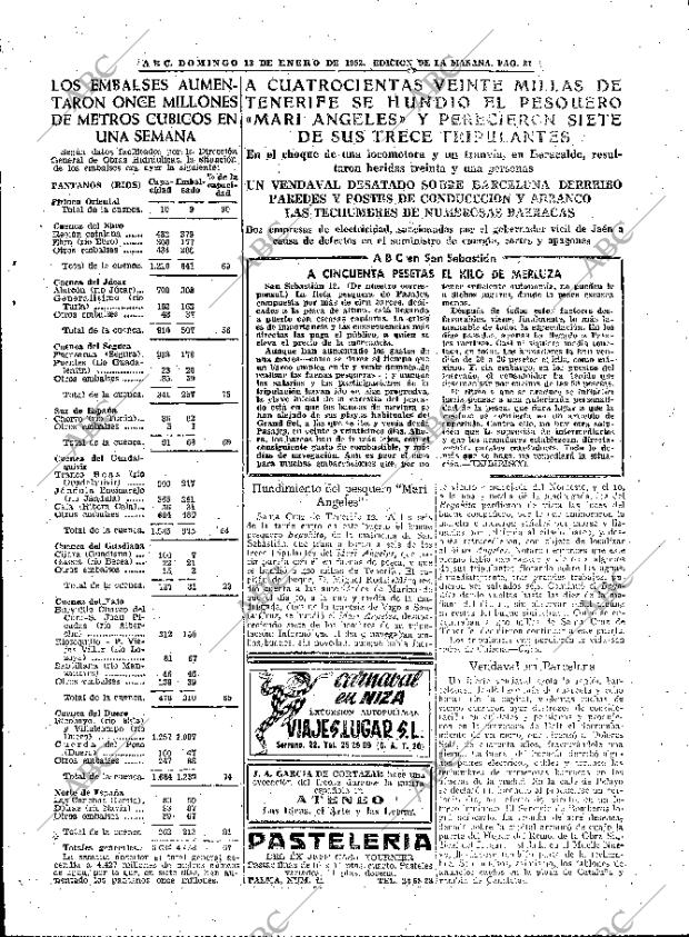 ABC MADRID 13-01-1952 página 15