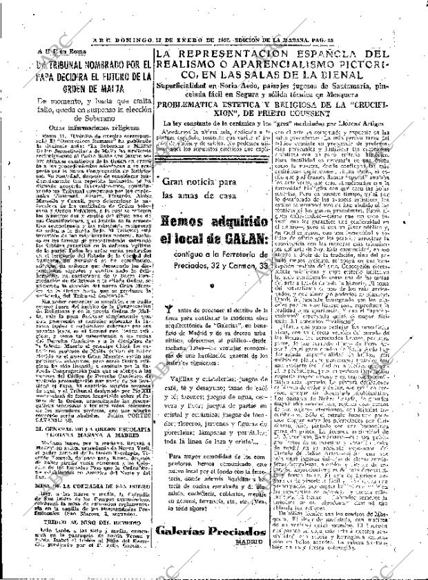 ABC MADRID 13-01-1952 página 19