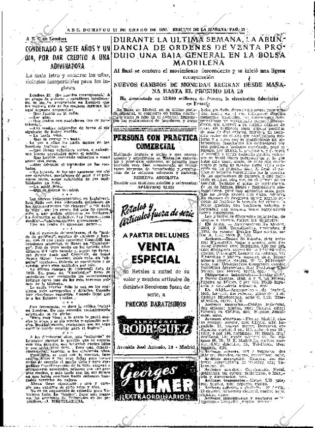 ABC MADRID 13-01-1952 página 21