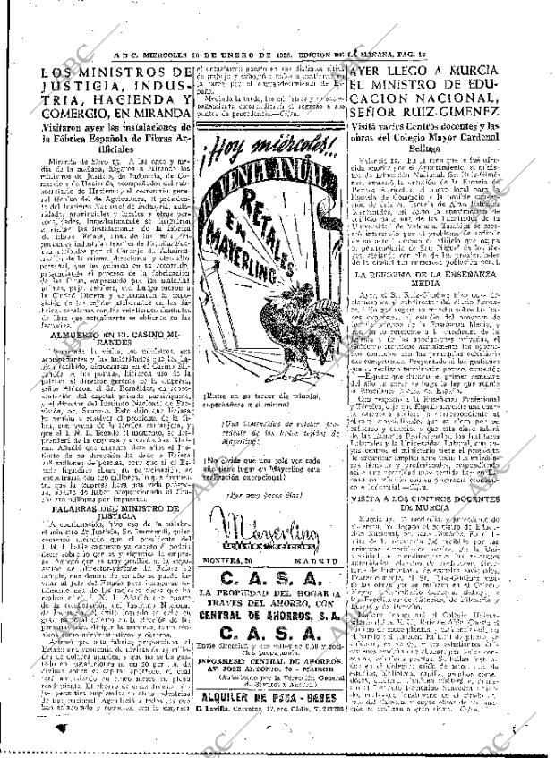 ABC MADRID 16-01-1952 página 13