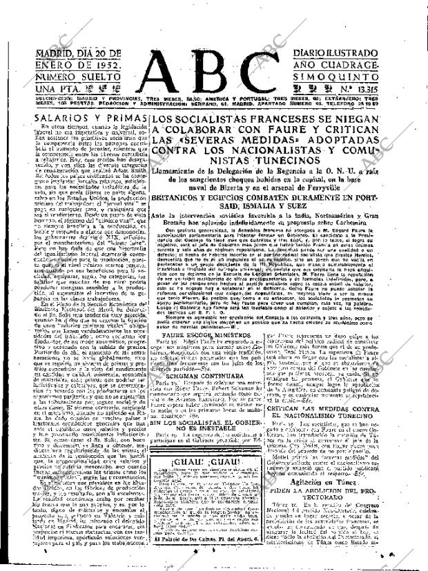 ABC MADRID 20-01-1952 página 21