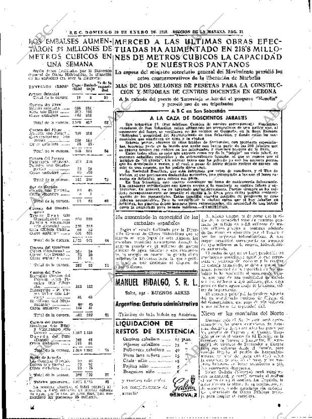 ABC MADRID 20-01-1952 página 27