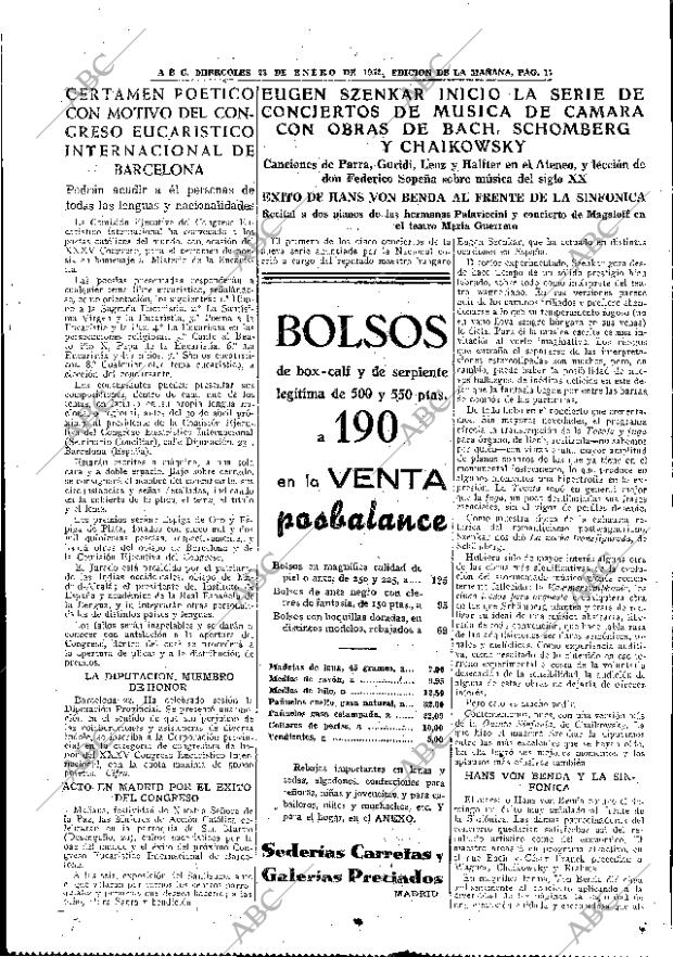 ABC MADRID 23-01-1952 página 17