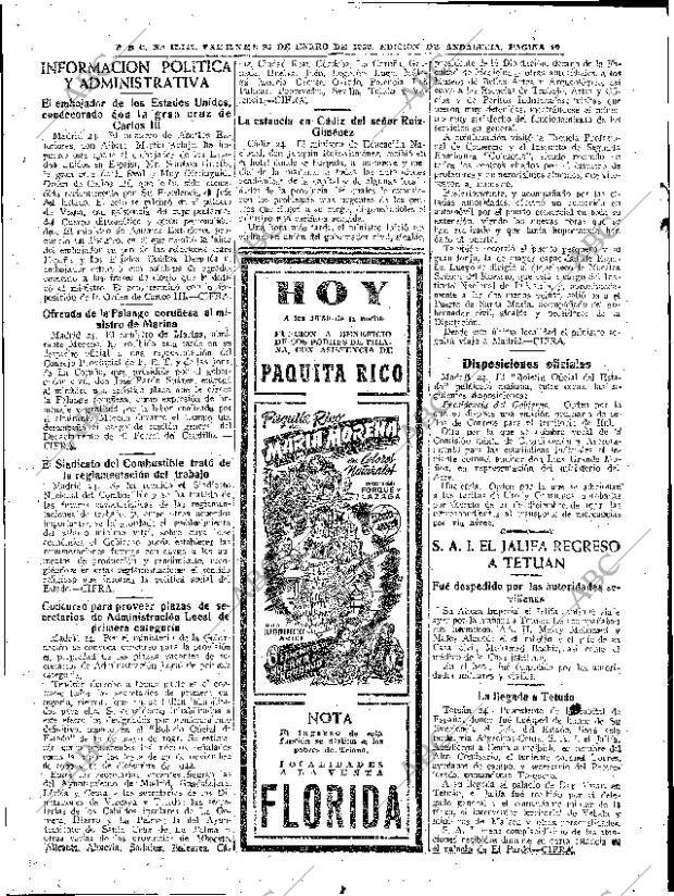 ABC SEVILLA 25-01-1952 página 10