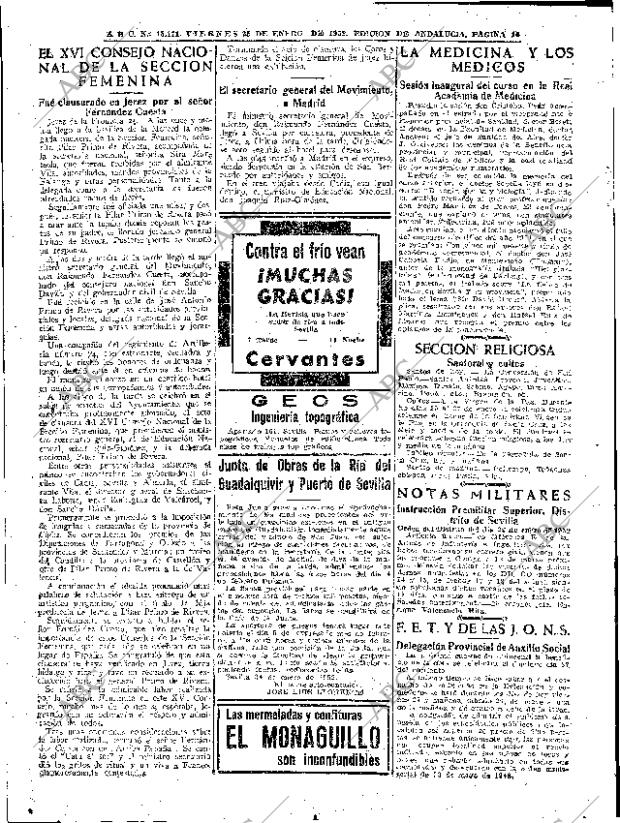 ABC SEVILLA 25-01-1952 página 14