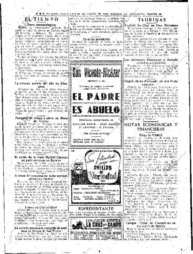 ABC SEVILLA 25-01-1952 página 16