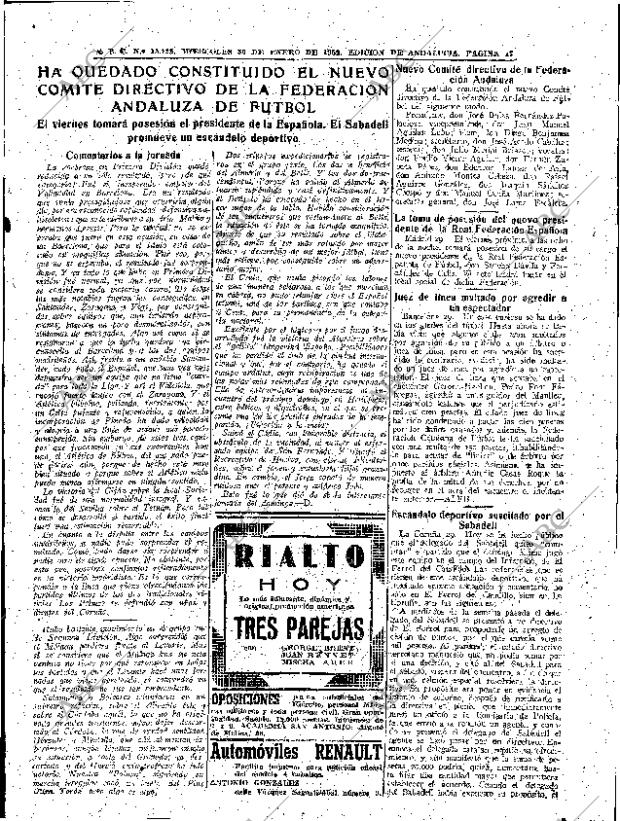 ABC SEVILLA 30-01-1952 página 17