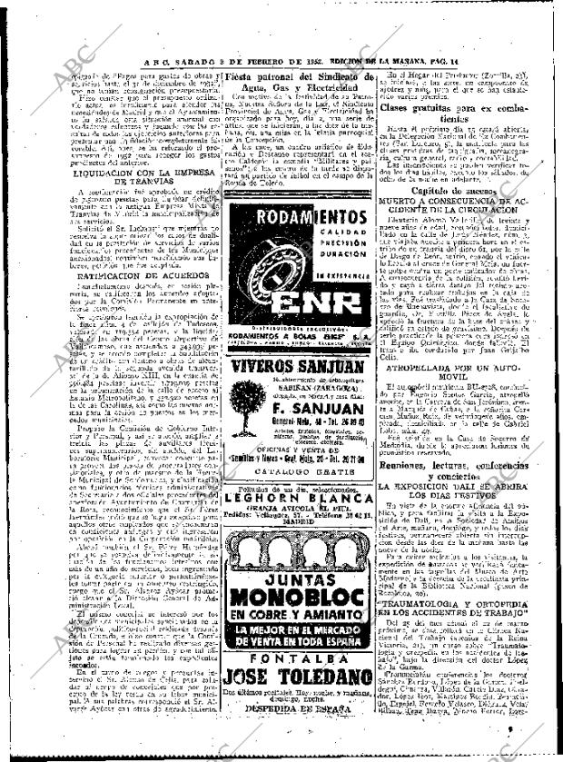 ABC MADRID 02-02-1952 página 14