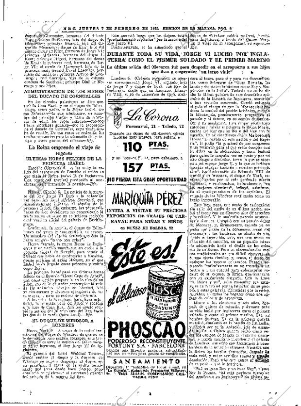 ABC MADRID 07-02-1952 página 9