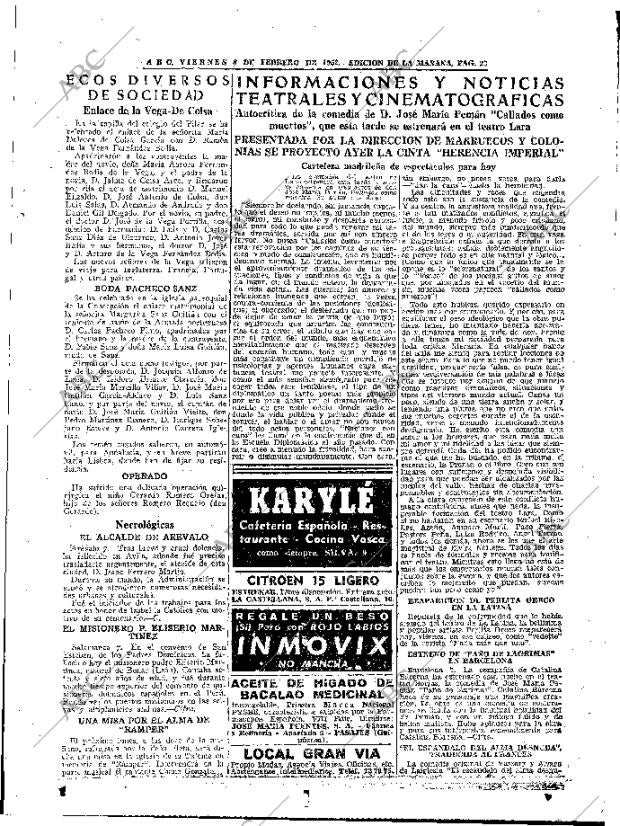 ABC MADRID 08-02-1952 página 23