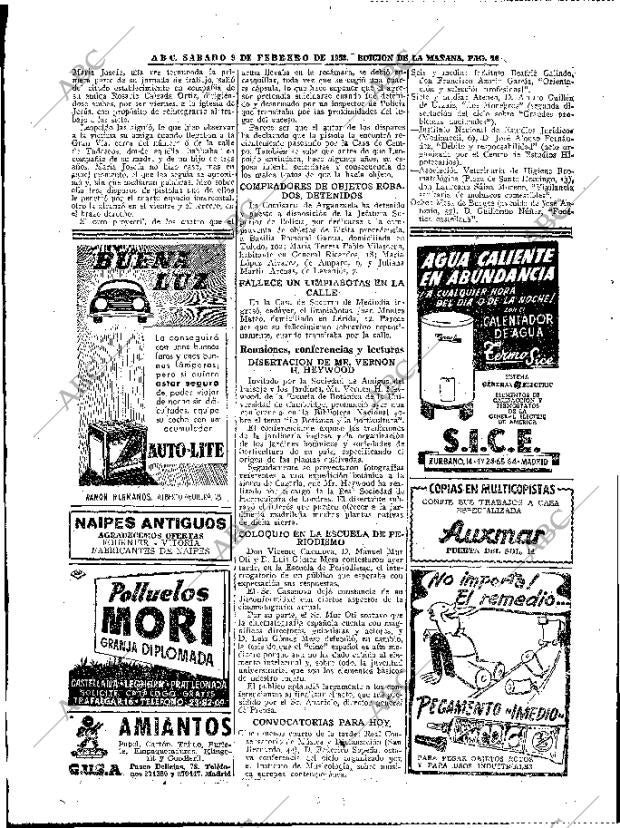 ABC MADRID 09-02-1952 página 16