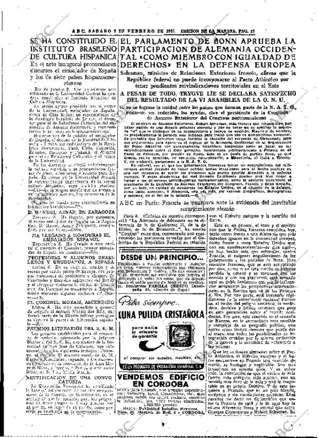 ABC MADRID 09-02-1952 página 17
