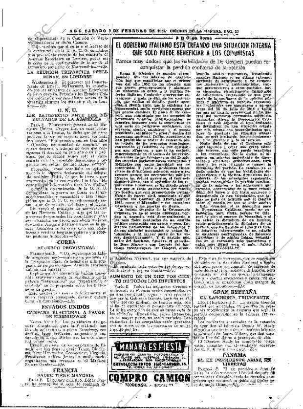ABC MADRID 09-02-1952 página 19