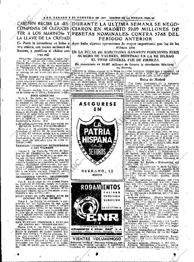 ABC MADRID 09-02-1952 página 21