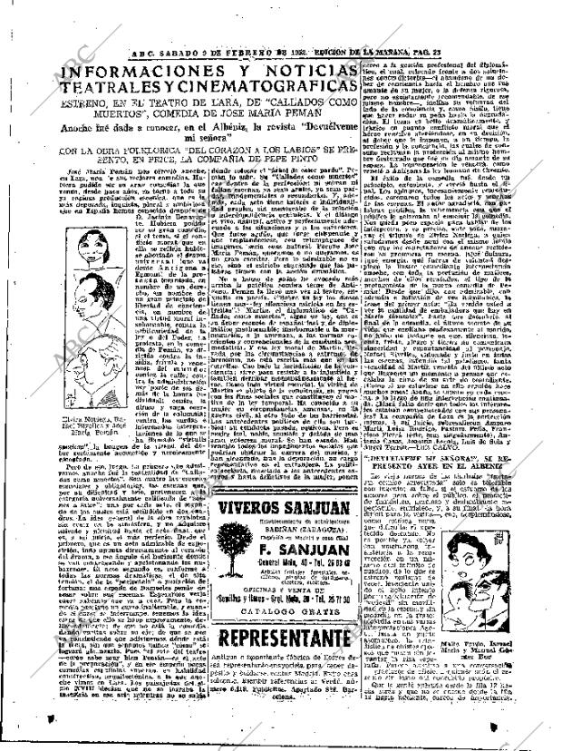 ABC MADRID 09-02-1952 página 23
