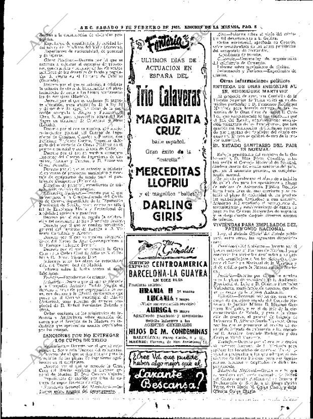 ABC MADRID 09-02-1952 página 8