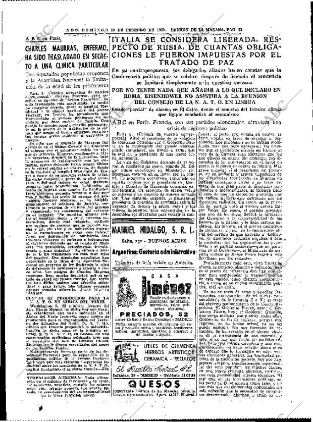 ABC MADRID 10-02-1952 página 29