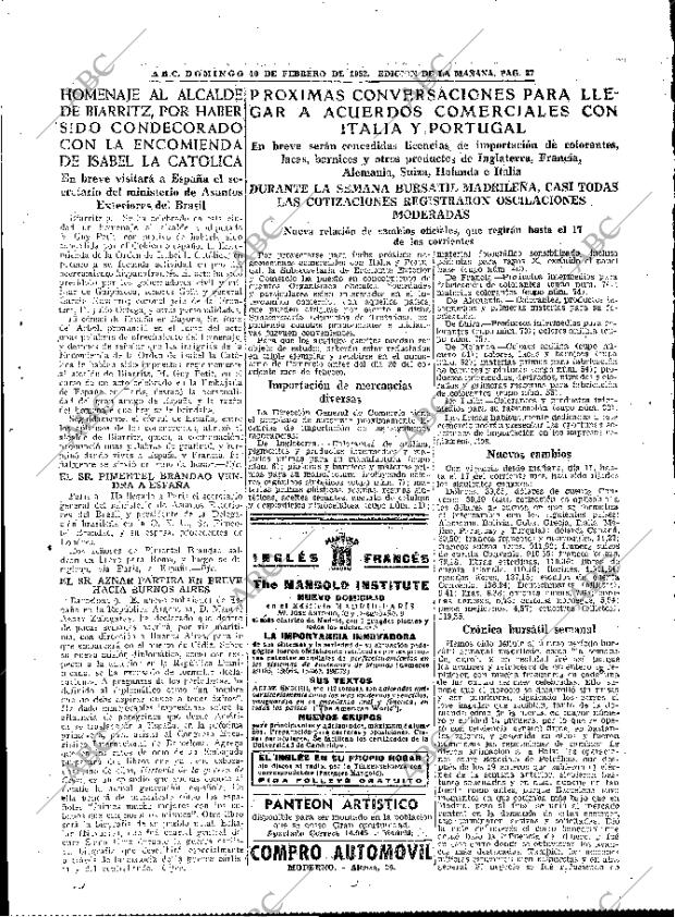 ABC MADRID 10-02-1952 página 35