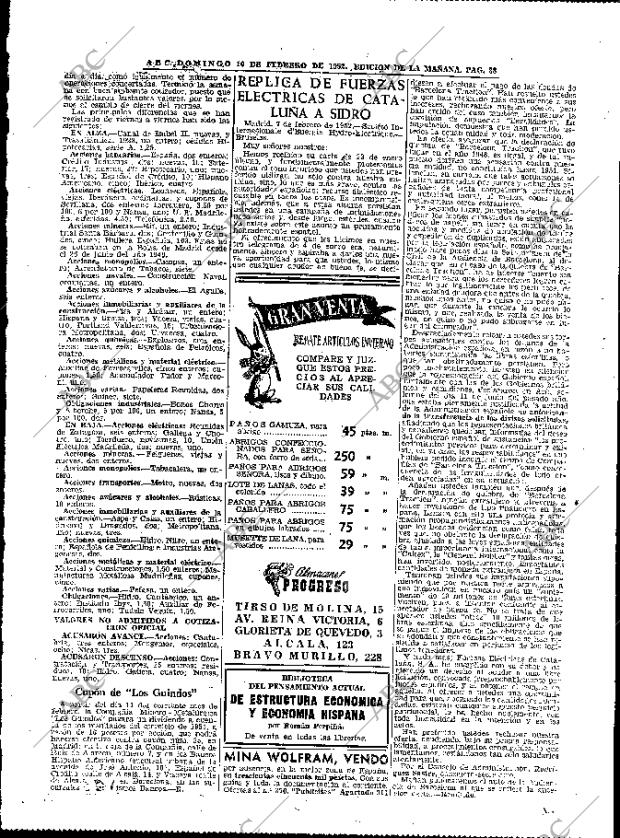 ABC MADRID 10-02-1952 página 36