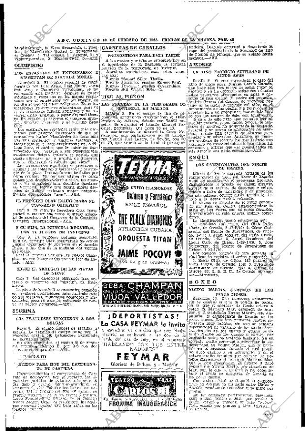 ABC MADRID 10-02-1952 página 38