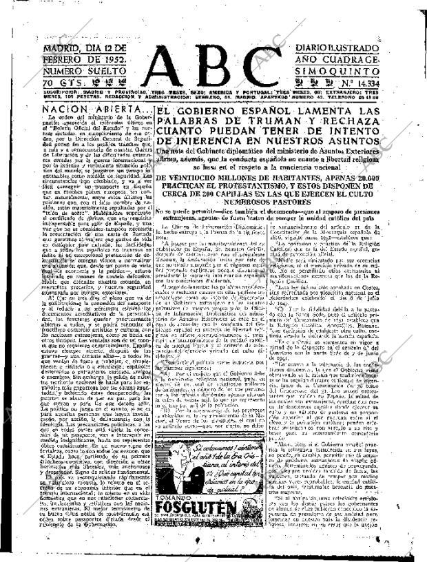 ABC MADRID 12-02-1952 página 15