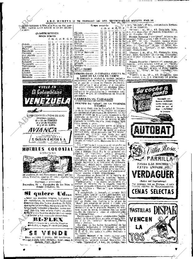 ABC MADRID 12-02-1952 página 30