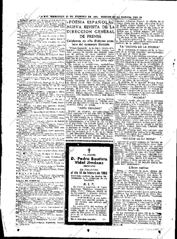 ABC MADRID 13-02-1952 página 24
