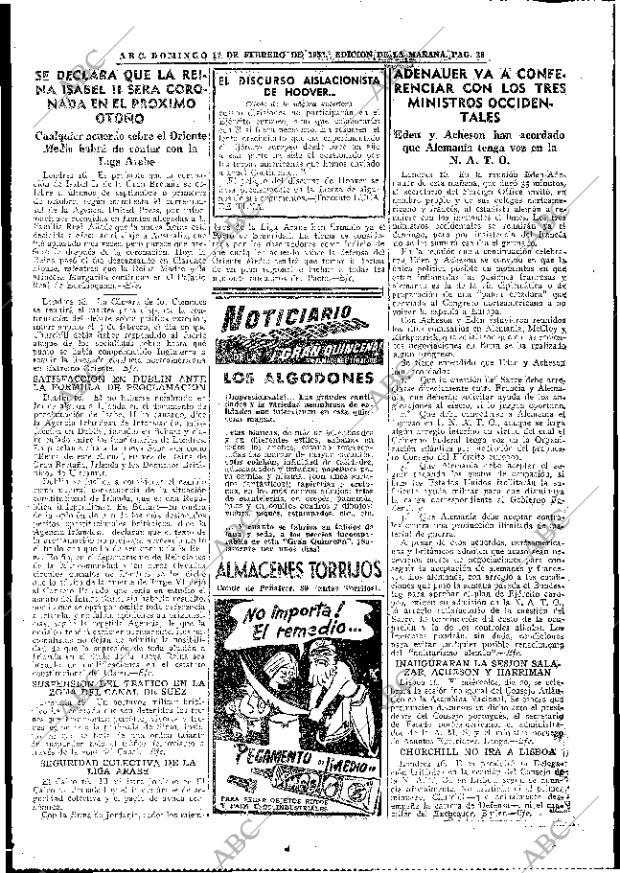 ABC MADRID 17-02-1952 página 28