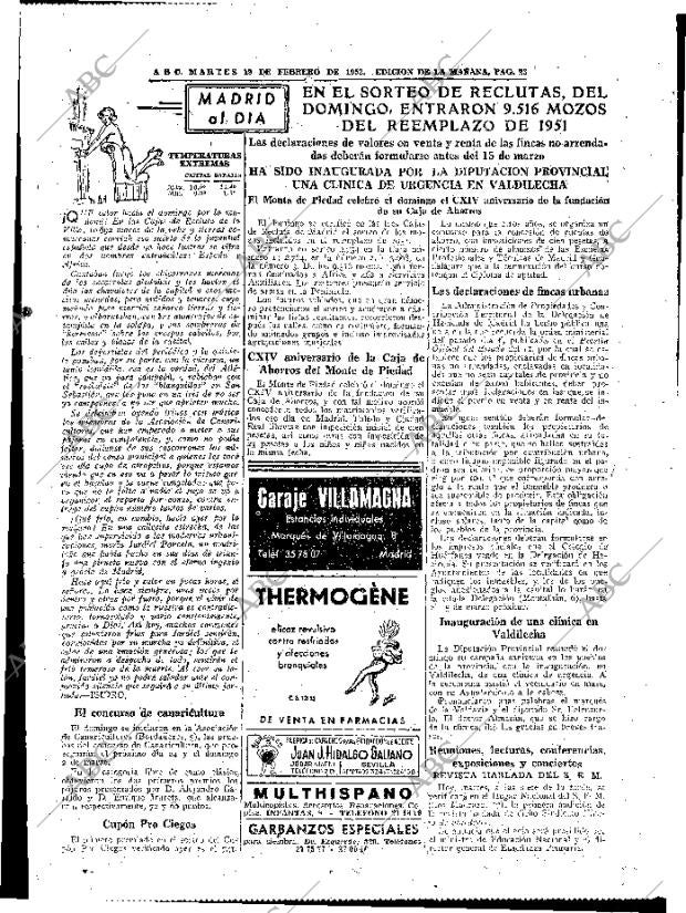 ABC MADRID 19-02-1952 página 23