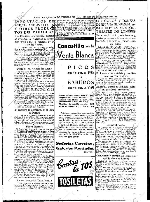 ABC MADRID 19-02-1952 página 30