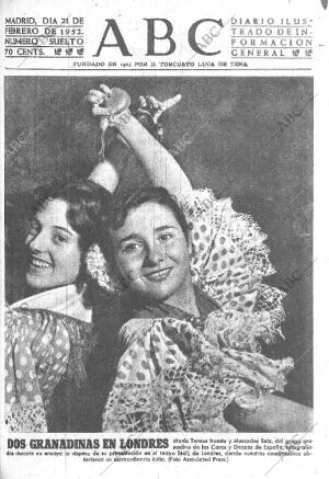 ABC MADRID 21-02-1952 página 1