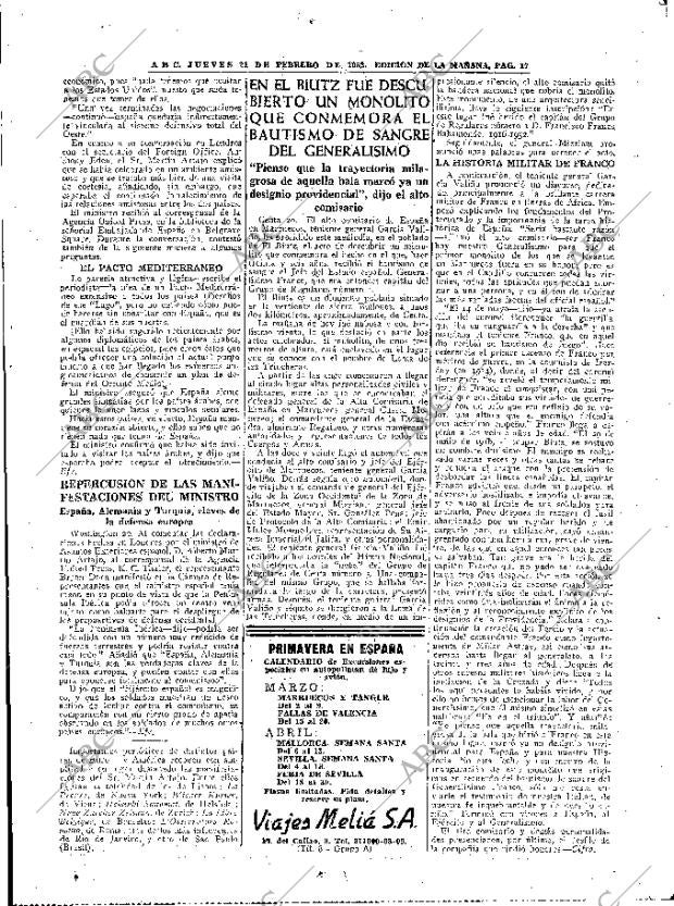 ABC MADRID 21-02-1952 página 17