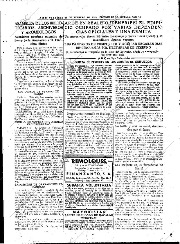 ABC MADRID 22-02-1952 página 15