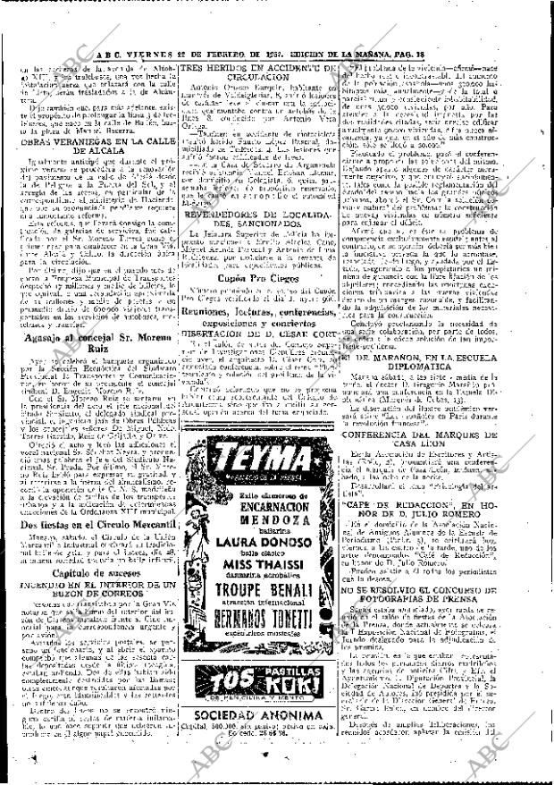 ABC MADRID 22-02-1952 página 18