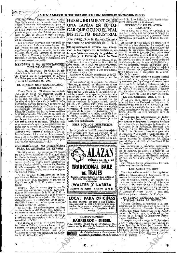 ABC MADRID 23-02-1952 página 11