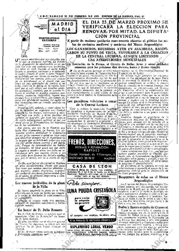 ABC MADRID 23-02-1952 página 17