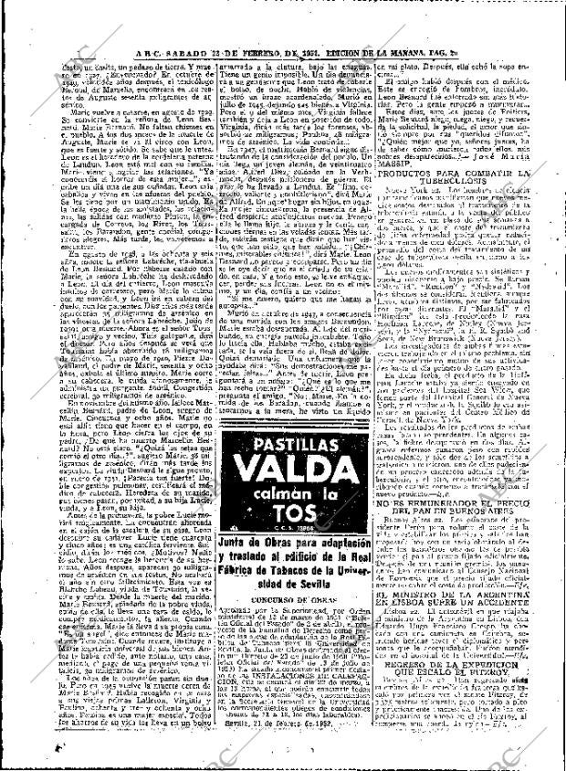 ABC MADRID 23-02-1952 página 20