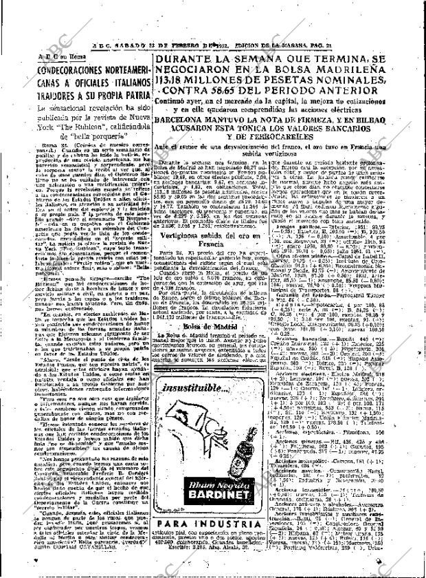 ABC MADRID 23-02-1952 página 21