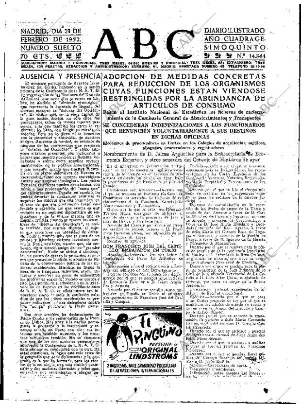 ABC MADRID 23-02-1952 página 7