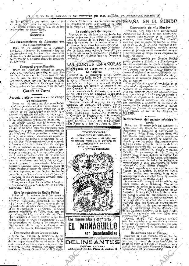 ABC SEVILLA 23-02-1952 página 11