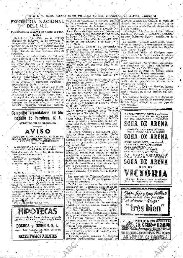 ABC SEVILLA 23-02-1952 página 12