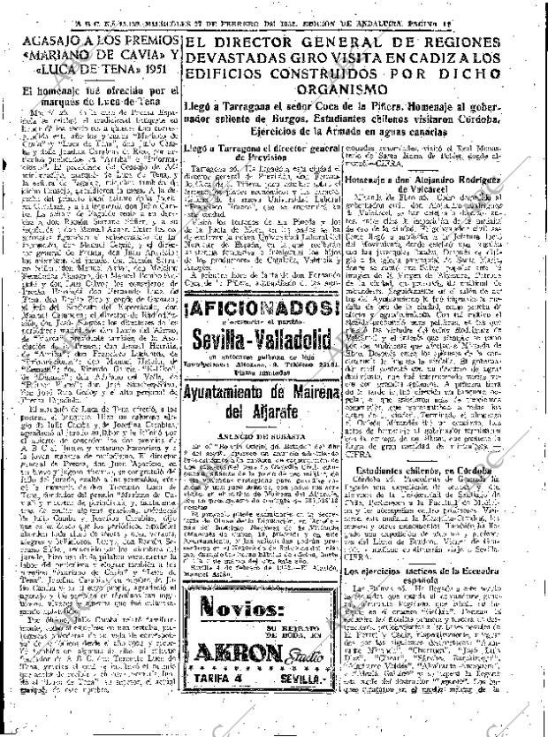 ABC SEVILLA 27-02-1952 página 11