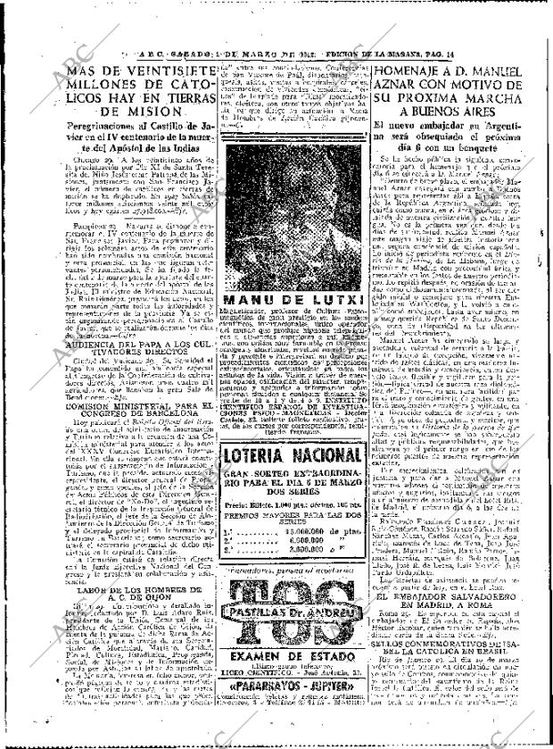 ABC MADRID 01-03-1952 página 14