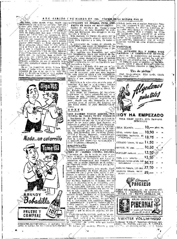 ABC MADRID 01-03-1952 página 22