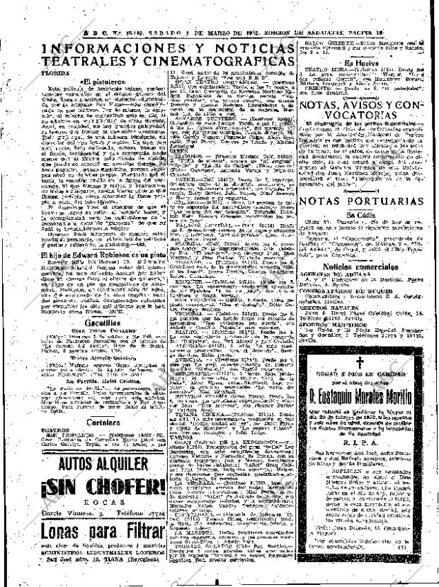 ABC SEVILLA 01-03-1952 página 19