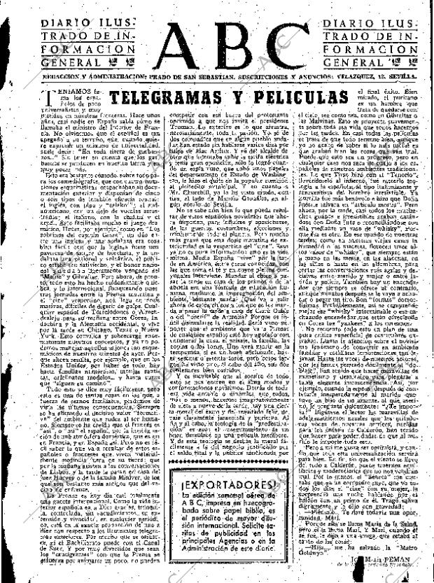 ABC SEVILLA 01-03-1952 página 3